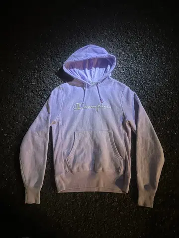 90s 자수 택 Champion 리버스 웨이브 라벤더