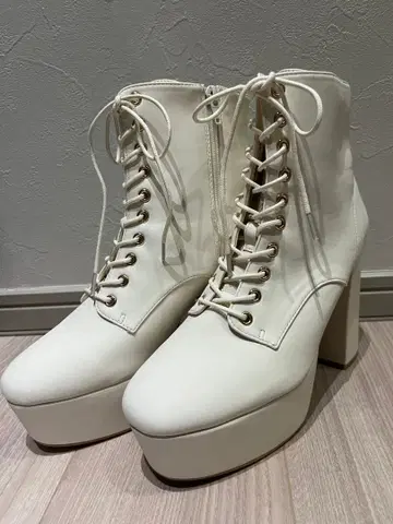 ESPERANZA 하이힐 부츠 화이트