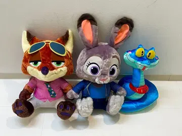 주토피아 슈퍼 라지 봉제 인형 닉 & 주디 & 게리 3종 세트