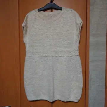 45rpm 코튼 린넨 실크 혼방 베스트 size 0