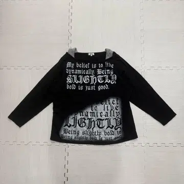 헤이세이 그런지 롱 T 블랙 킹 사이즈 아카이브 y2k 펑크