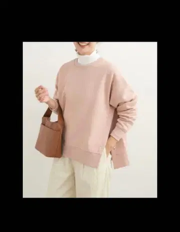 새상품 DOORS [ UR TECH ] 속기모 사이드 버튼 맨투맨 핑크