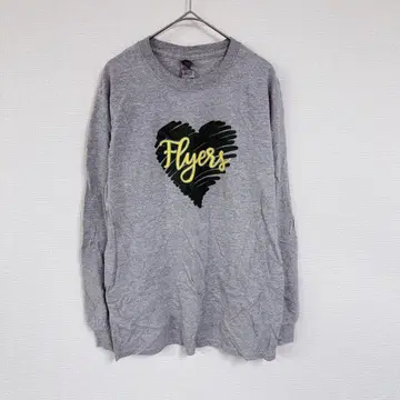 GILDAN [ S ] 길단 Flyers 하트 디자인 긴팔 티셔츠 로고