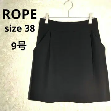 [새상품급] 로페 미디 스커트 블랙 M 올 시즌