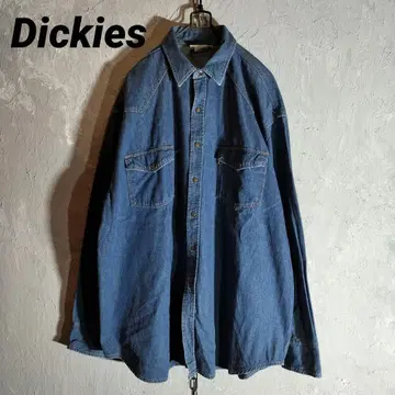 70s-80s 디키즈 데님 셔츠 빅 사이즈 구제 의류