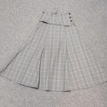 아푸와이저 리셰 S 0 체크 스커트 2way 허리 벨트