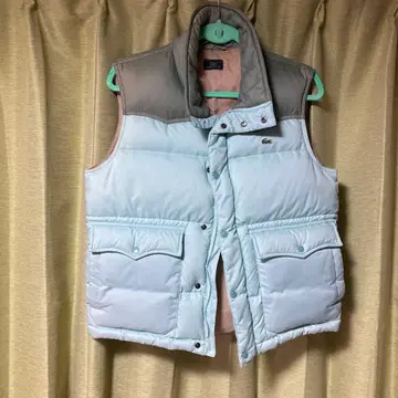 Lacoste 다운 베스트 스카이블루/올리브