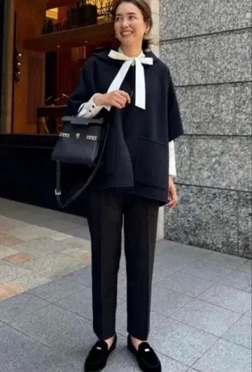 ohga 리버 판초 블랙