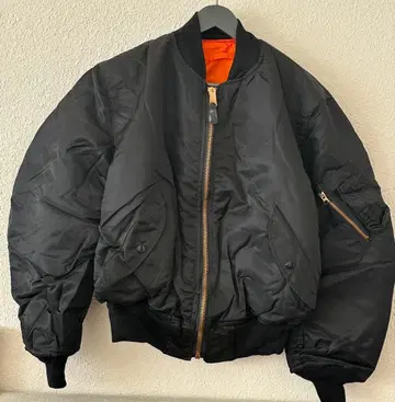 ALPHA 70s USA제 데드 3본택 MA-1 L 블랙