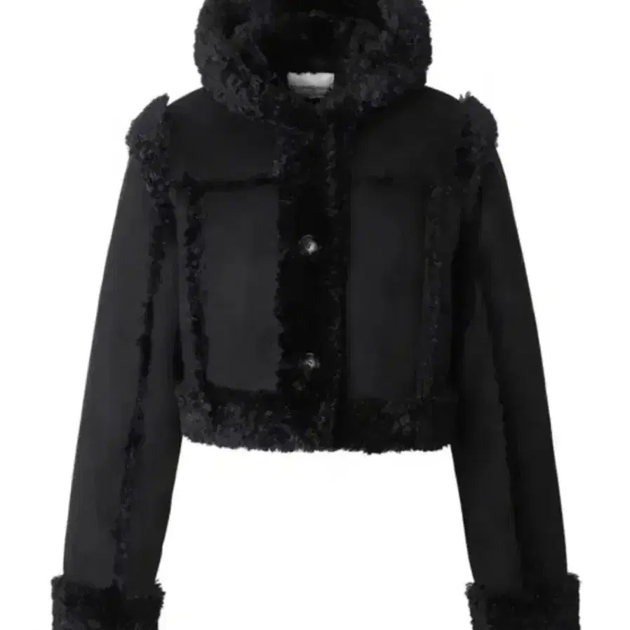 threetimes bunny fur coat ブラック　21 THREETIMES | 쓰리타임즈 Threetimes Bunny Fur Mustang Fur Jacket 21
