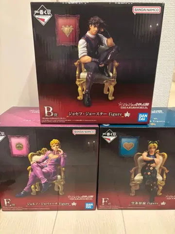 죠죠 월드 제일복권 B상 죠셉 E상 죠르노 F상 죠린 피규어