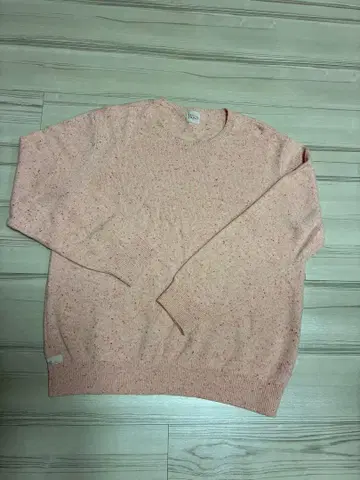 Papas 핑크 슬라브 니트 스웨터 캐시미어 남성용 L