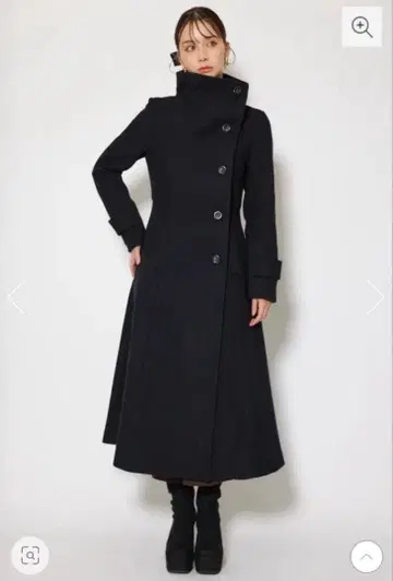 [ 기간 한정 판매 ] rienda 25 오버넥 신데렐라 라인 코트