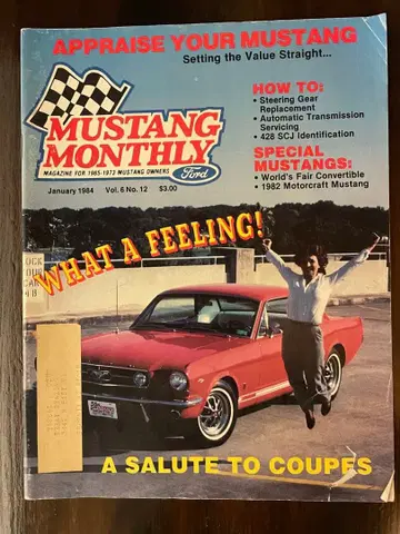 Mustang Monthly 1984년 1월호 빈티지