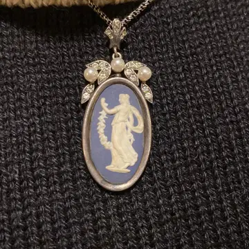 웨지우드 카메오 실버 펜던트