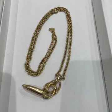 MOSCHINO 골드 체인 목걸이 토글 클래스프 포함 모스키노