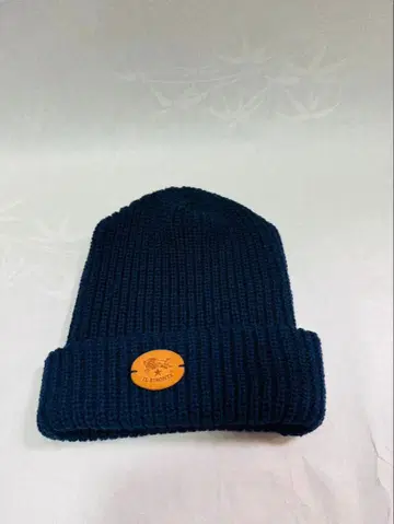 IL BISONTE 니트 모자 니트 캡 네이비 남녀 공용 미사용품