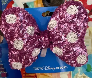 디즈니 리조트 미니 헤어 포니 머리끈 핑크