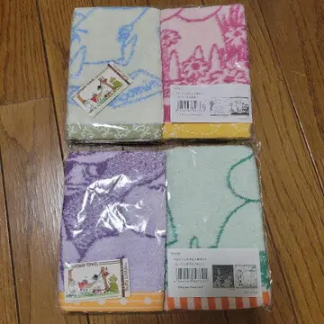 무민 워시 타월 4개