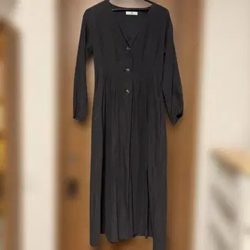 어반 리서치 Sonny Label 블랙 롱 원피스 긴팔