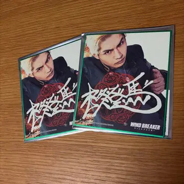 윈드브레이커 히이라기 색지 2장