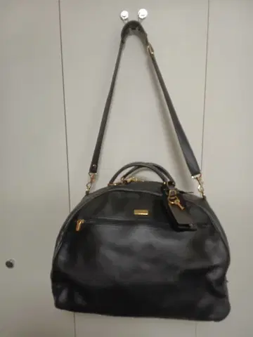 가죽 보스턴 백 블랙