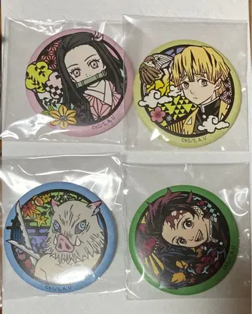 와시 캔뱃지 귀멸의 칼날 탄지로 네즈코 젠이츠 이노스케 오리기법