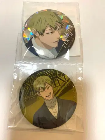 젠인 나오야 사멸회유 캔뱃지 2개 세트 홀로그램