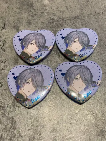 [ Melty Valentine ] 하트형 캔 배지 코야나기 로우