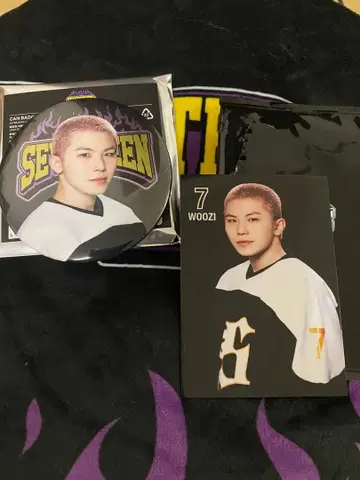 SEVENTEEN HOME WOOZI 캔뱃지 & 트레이딩 카드