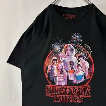 기묘한 이야기 T셔츠 시즌3 블랙 L사이즈 구제 의류 SF