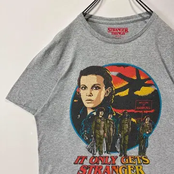 기묘한 이야기 T셔츠 고스트버스터즈 M사이즈 그레이 구제 의류