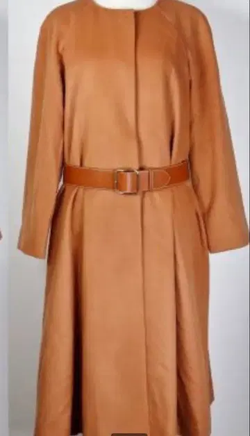 하자품 파격 폭시 캐시미어 100 카멜 롱 코트 벨트 포함