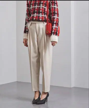 유나이티드 애로우즈 UGCB 트윌 턱 팬츠 화이트 38