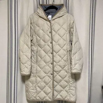 타이온 시티 라인 베이지 퀼팅 자켓