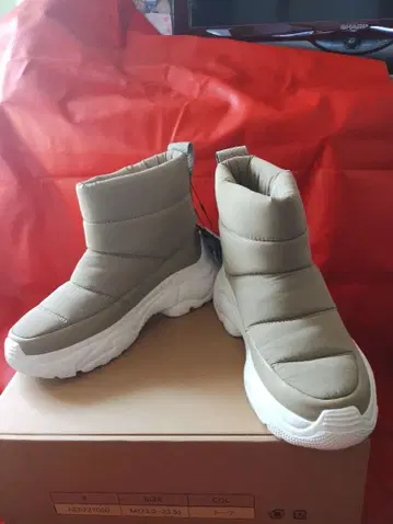 새상품 Anne Coquine 앙코키누 충전솜 퀼팅 부츠 토프 M