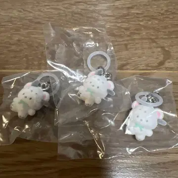 산리오 포근포근 스노우 메지루시 액세서리 포차코 3개