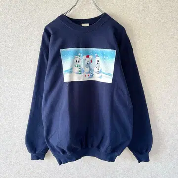 Disney 미키 구피 도날드 눈사람 스토만 네이비 M