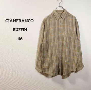 GIANFRANCO RUFFIN 긴팔 셔츠 린넨 레이온 린넨 이탈리아