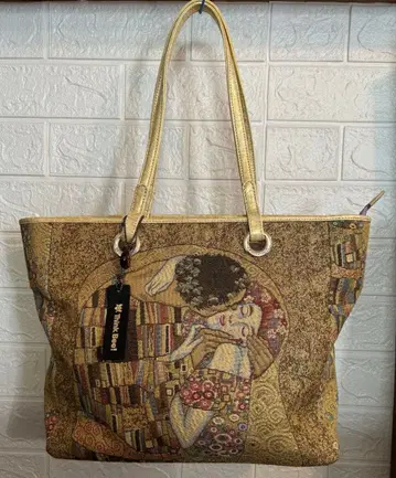 클림트 아트 토트백 골드