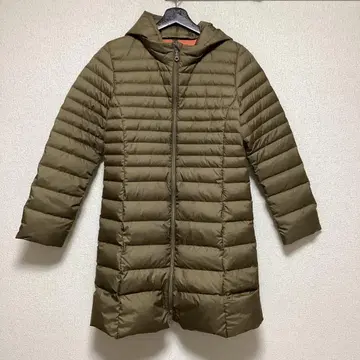 다운 코트 골든 베어 카키