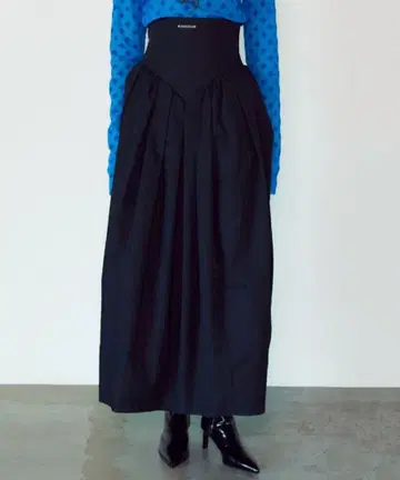 하자품 [ PRANK PROJECT ] 멀티 패브릭 볼륨 스커트