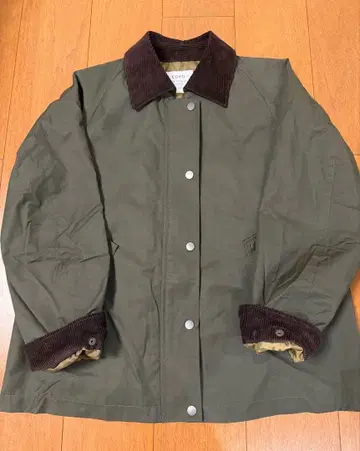 코팅 헌팅 자켓 M 올리브