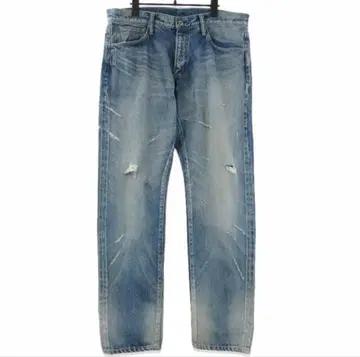 SEQUEL FRAGMENT DAMAGE DENIM PANTS