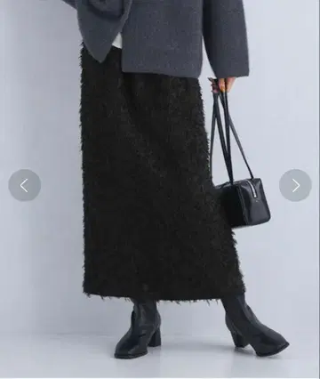 새상품 green label relaxing 프린지 자카드 타이트 스커트