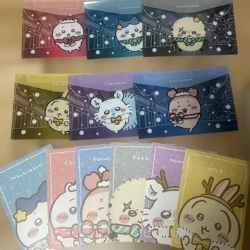 치이카와 (먼작귀) 세븐일레븐 한정판 노트 6종 플랫 케이스 6종