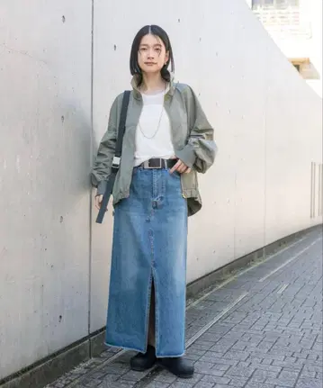 RIVE DROITE 하이넥 지퍼 블루종