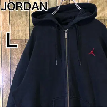 조던 점프맨 자수 로고 지퍼 후드티