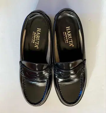 HARUTA ARVIN 블랙 로퍼 23.5 EEE 일본제