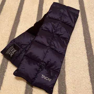 TAION 네이비 다운 머플러 프리 사이즈